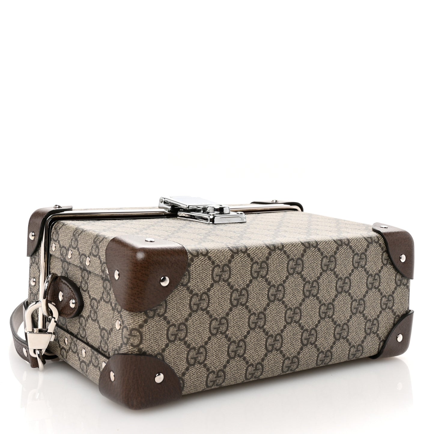 GG Supreme Monogram Globe-Trotter Beauty Case Brown