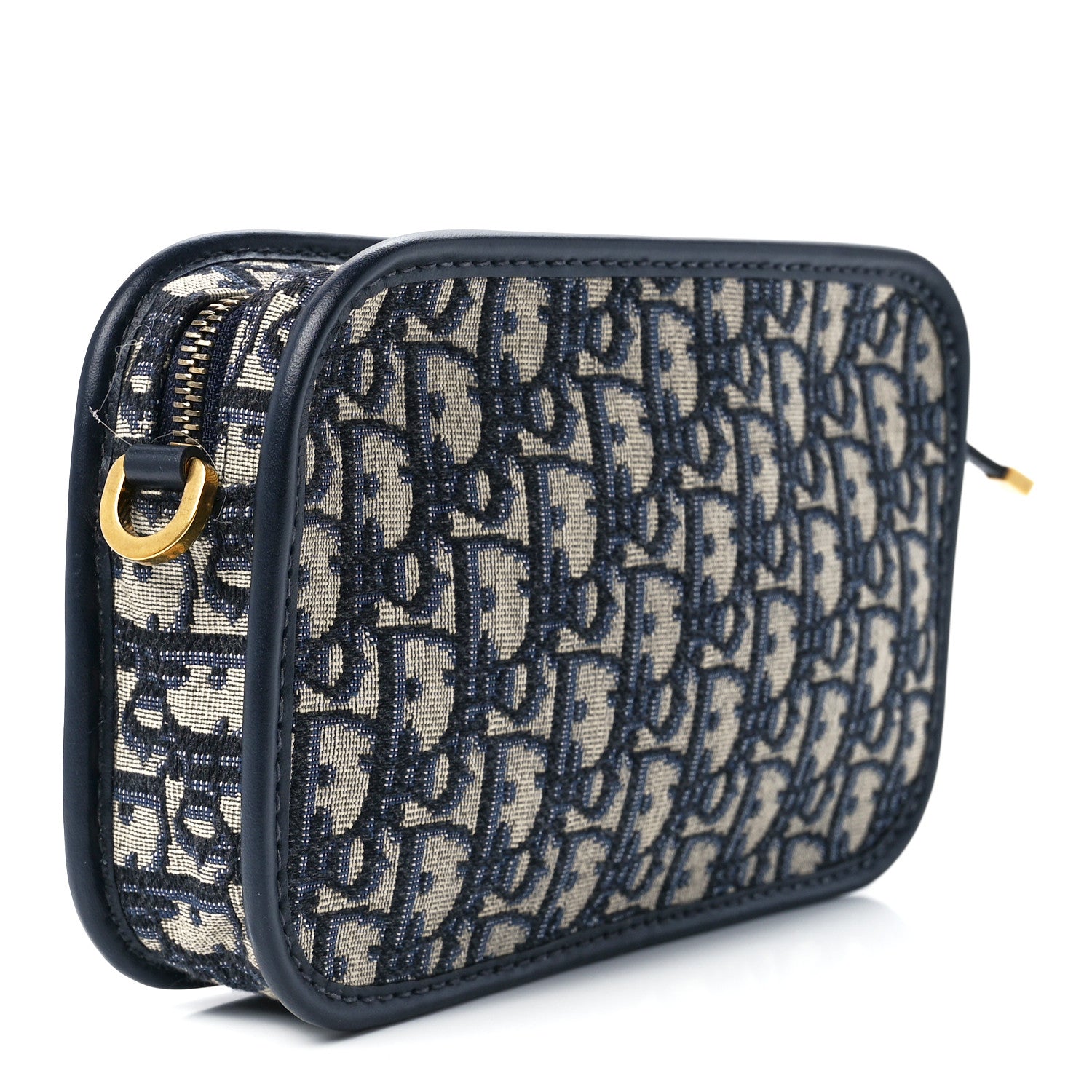 Christian Dior Oblique Diorquake Clutch Blue 3 of 11
