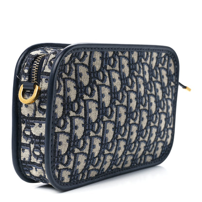 Christian Dior Oblique Diorquake Clutch Blue 3 of 11