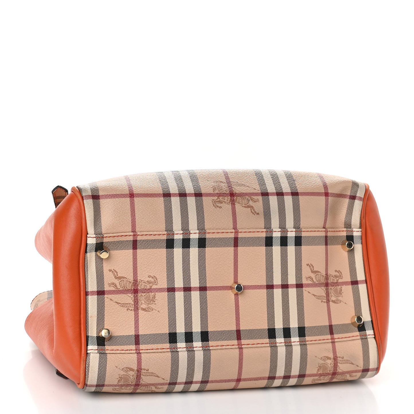 Haymarket Check Small Canterbury Tote Burnt Amber
