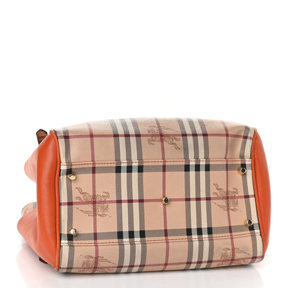 Burberry Haymarket Check Small Canterbury Tote Burnt Amber 3 of 13