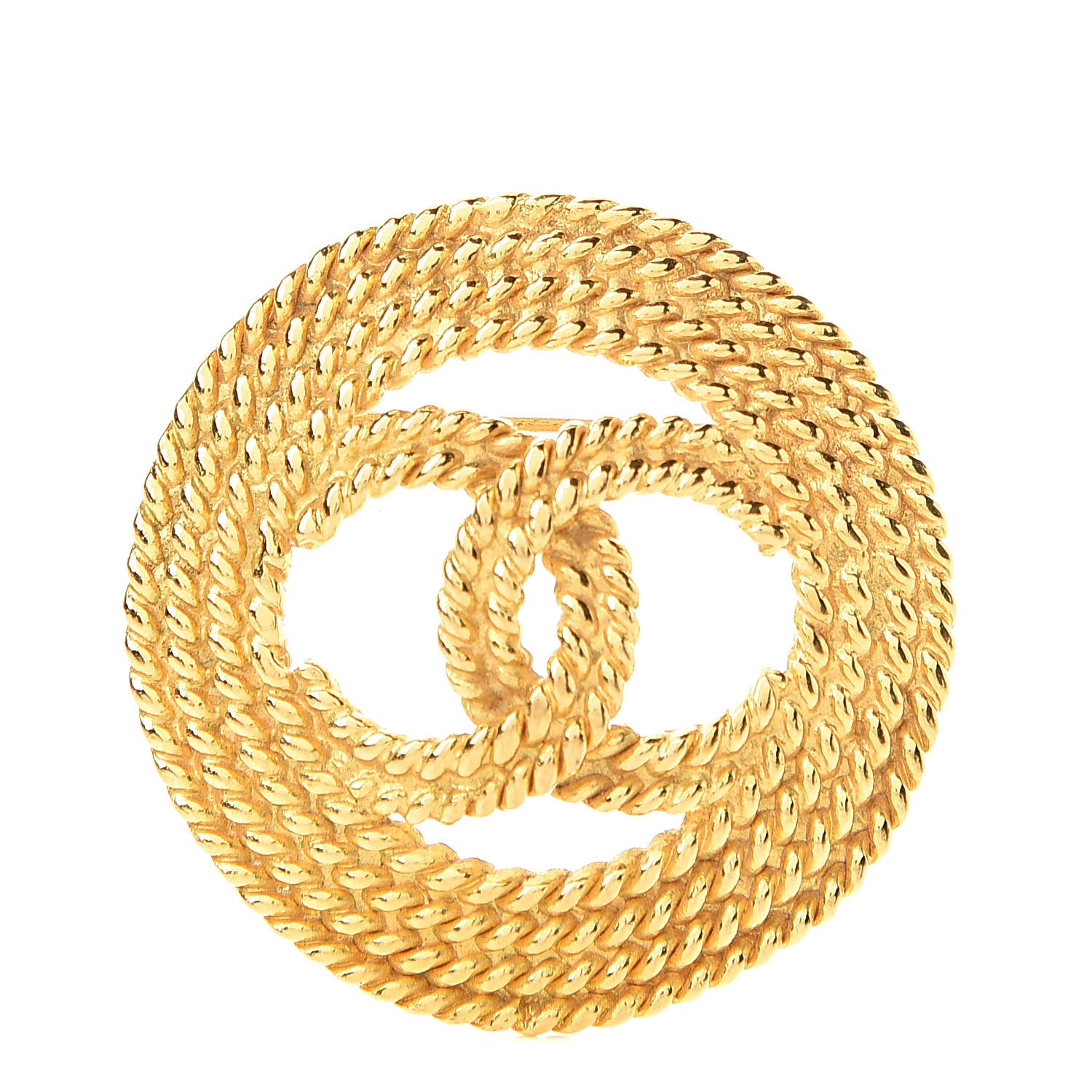 Chanel Rope CC Brooch Gold 1 of 6