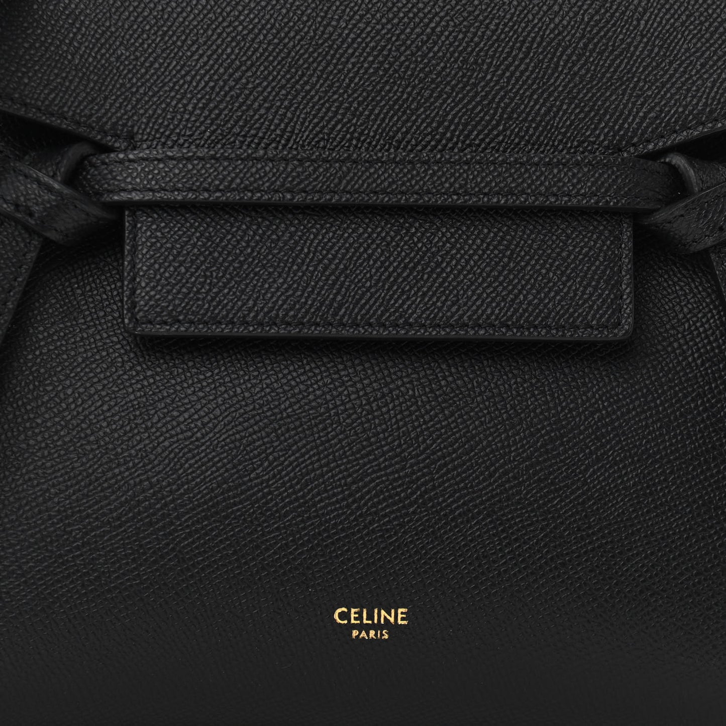 Grained Calfskin Nano Belt Bag Black