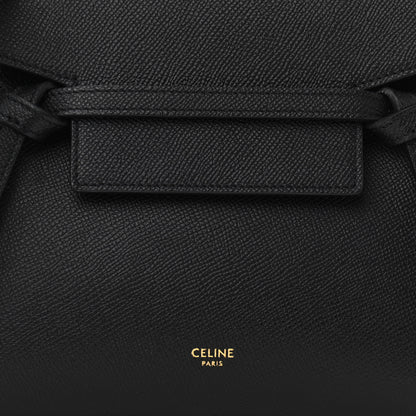 Celine Grained Calfskin Nano Belt Bag Black 7 of 9