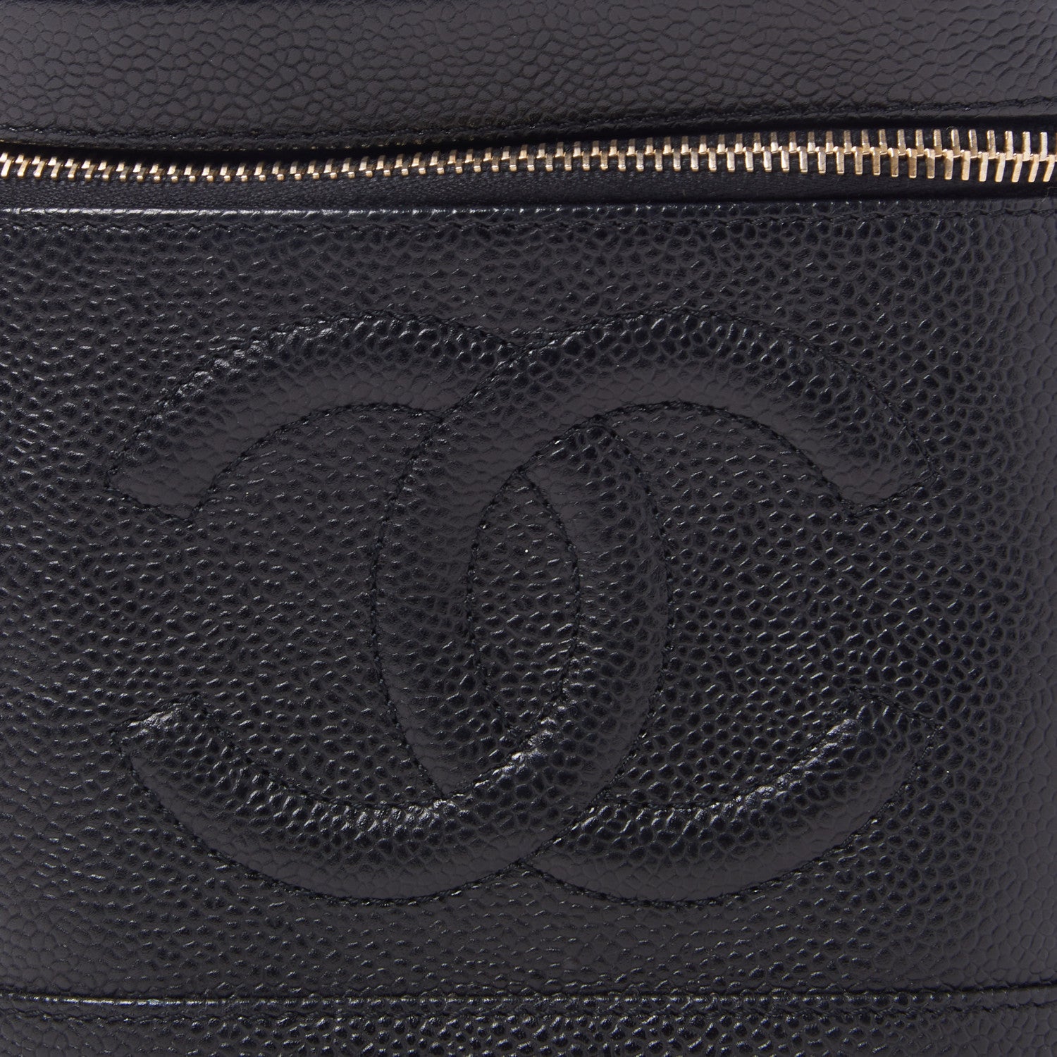 Chanel Caviar Cosmetic Vanity Bag Black 7 of 10