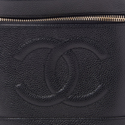 Chanel Caviar Cosmetic Vanity Bag Black 7 of 10
