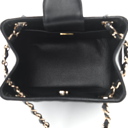 Chanel Caviar Quilted Mini Bucket Bag Black 5 of 11