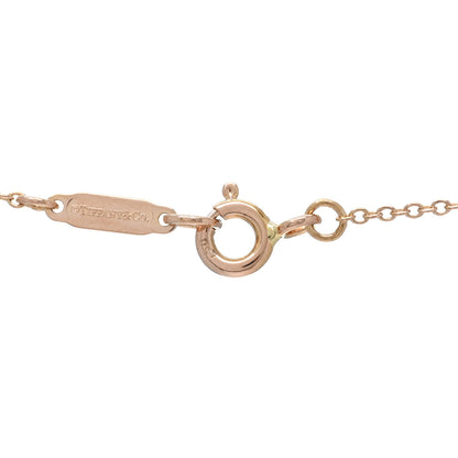 Tiffany 18K Rose Gold Mini Oval Key Pendant Necklace 4 of 4