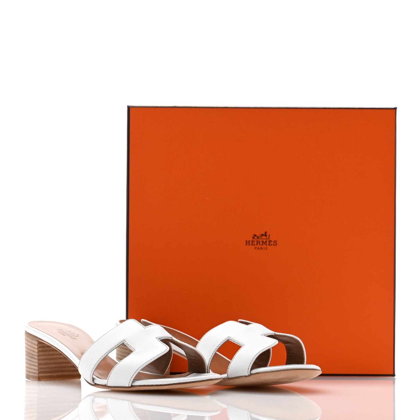 Calfskin Oasis Sandals 37 White