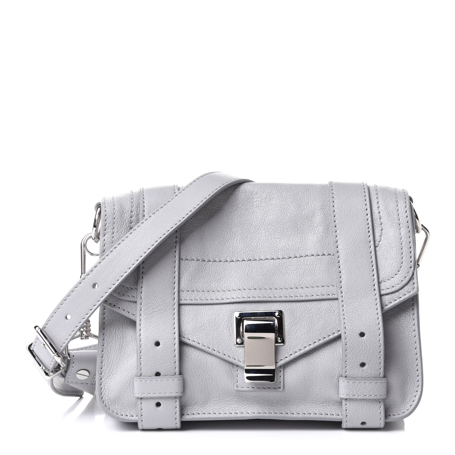 Proenza Schouler Lambskin PS1 Mini Crossbody Dove Grey 1 of 8