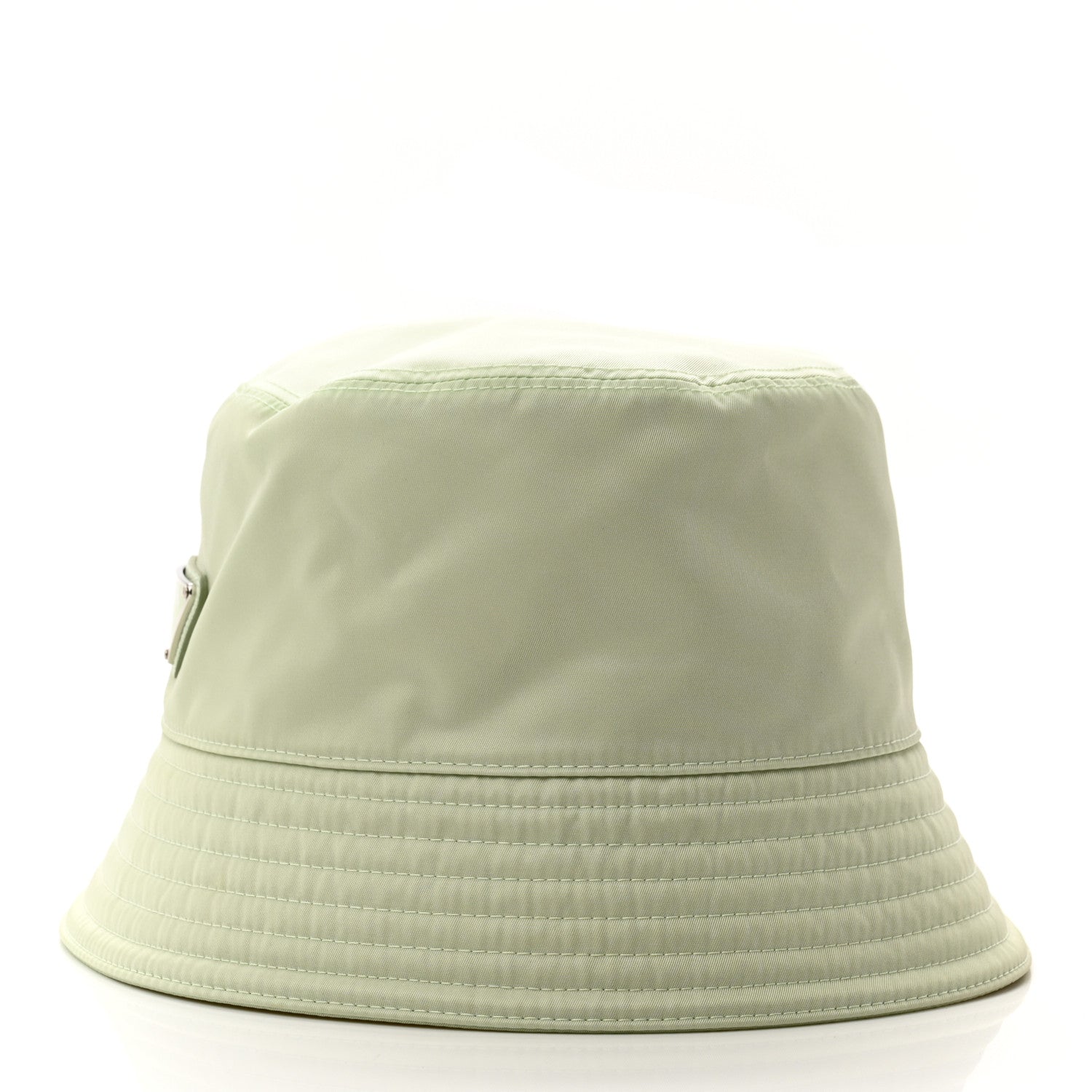 Prada Re-Nylon Metal Triangle Logo Womens Bucket Hat L Acqua 4 of 10