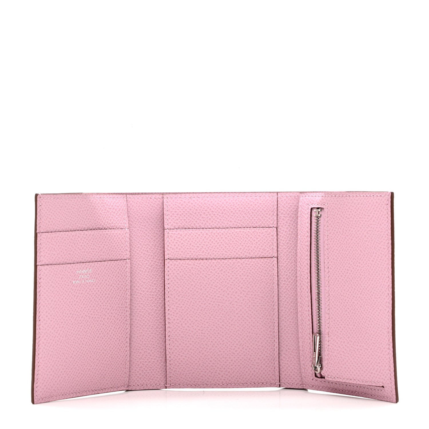 Hermes Epsom Tri-Fold Compact Bearn Wallet Mauve Sylvester 5 of 6