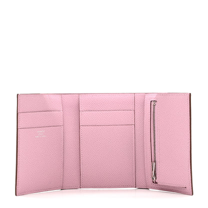 Hermes Epsom Tri-Fold Compact Bearn Wallet Mauve Sylvester 5 of 6