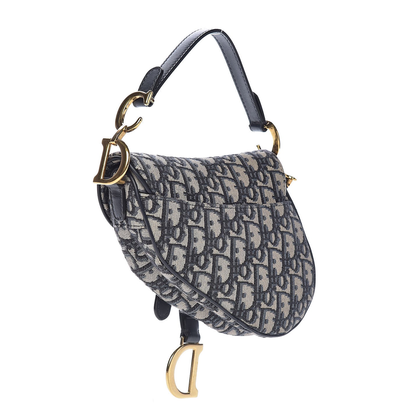 Oblique Mini Saddle Bag Blue