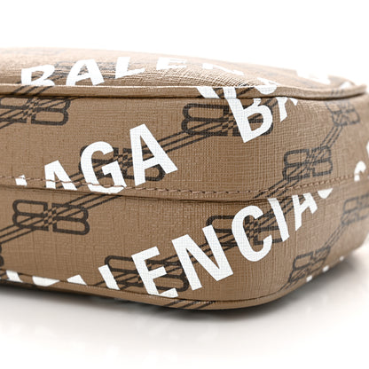 Balenciaga Coated Canvas BB Monogram Allover Logo Small Camera Bag Beige Brown Black 10 of 10