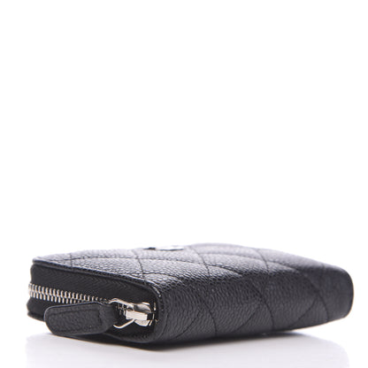 Chanel Caviar Quilted Zip Coin Purse Black 3 of 7