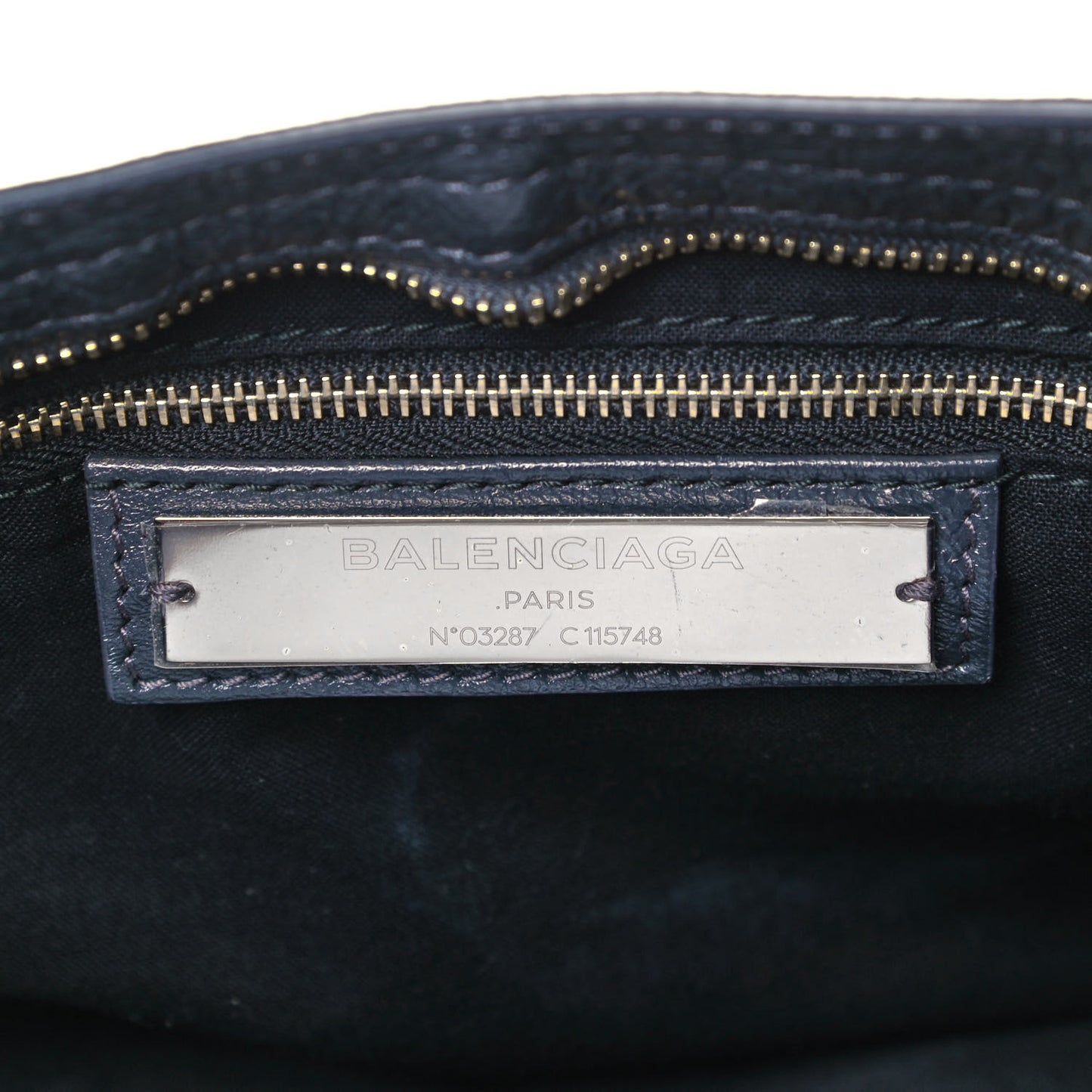 Agneau Classic Gold Hardware City Gris Fossile Anthracite