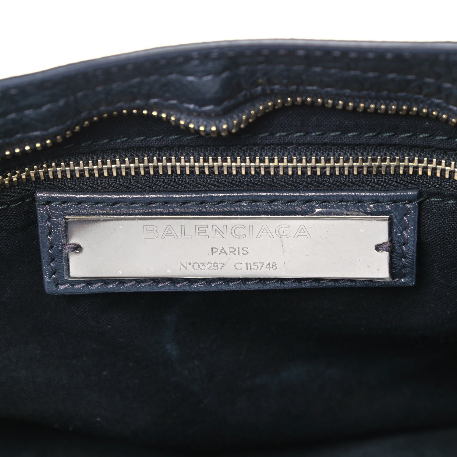 Balenciaga Agneau Classic Gold Hardware City Gris Fossile Anthracite 5 of 9