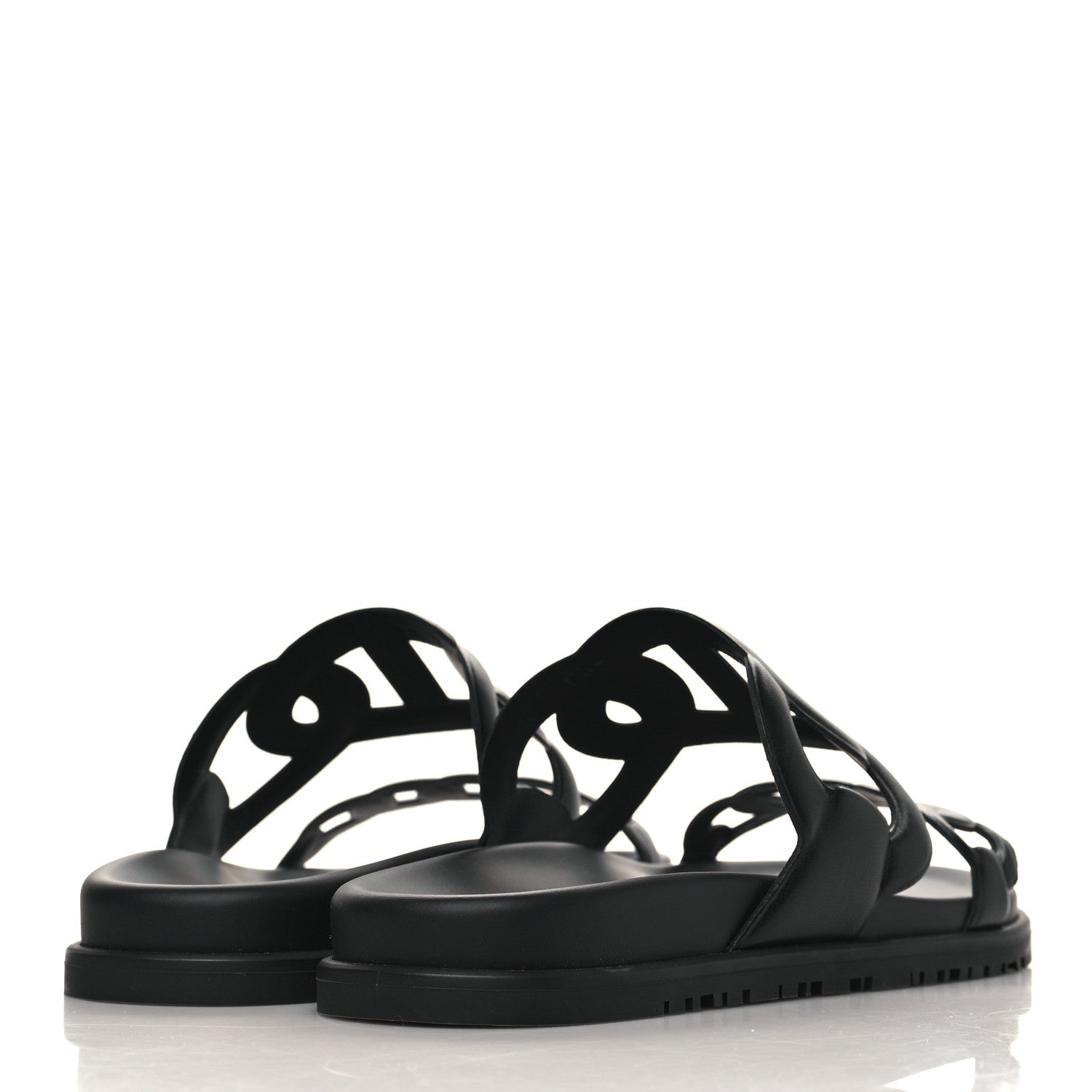 Hermes Nappa Extra Sandals 39 Black 4 of 9