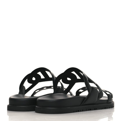 Hermes Nappa Extra Sandals 39 Black 4 of 9