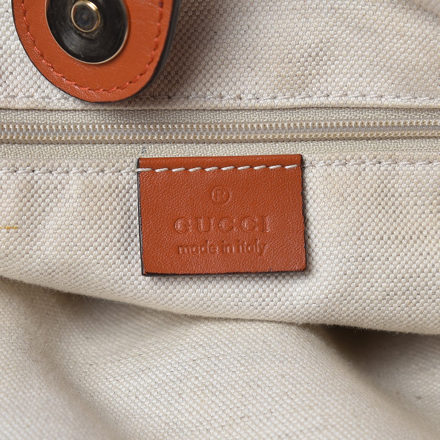 Gucci Monogram Large Sukey Tote Orange 6 of 13