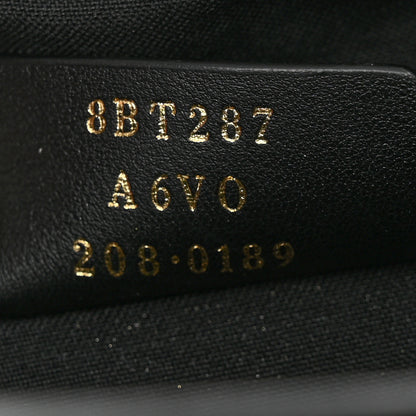 Fendi Glazed Fabric Vitello Century FF 1974 Stamp Patch Camera Case Mogano Panna Black 7 of 10