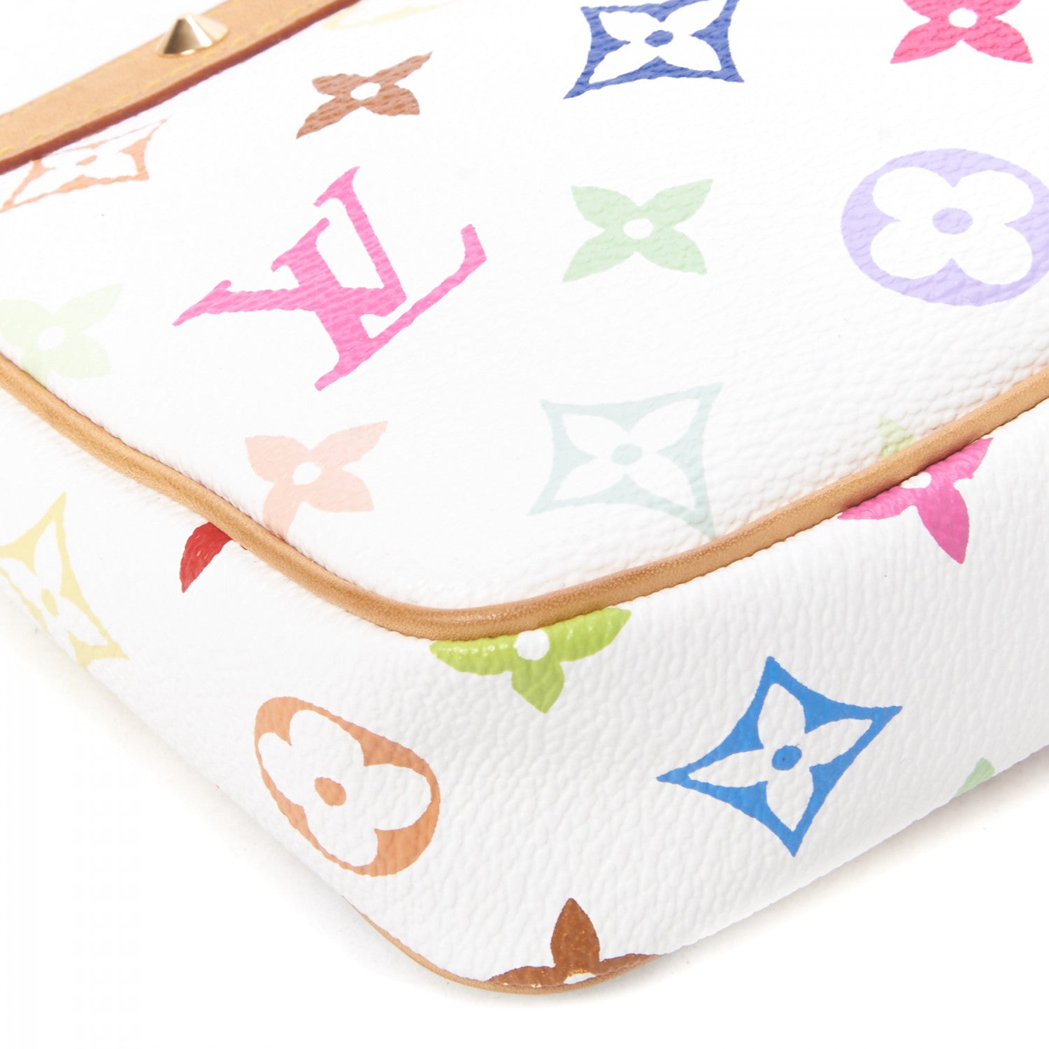Louis Vuitton Monogram Multicolor Pochette Accessories White 5 of 7