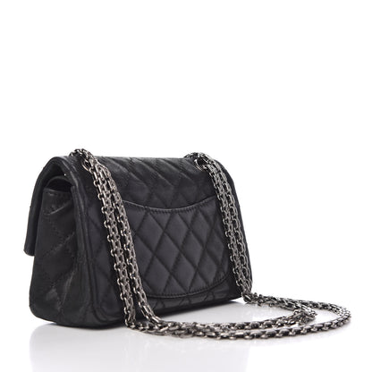 Chanel Iridescent Calfskin Quilted 2.55 Reissue 224 Flap Black 3 of 10