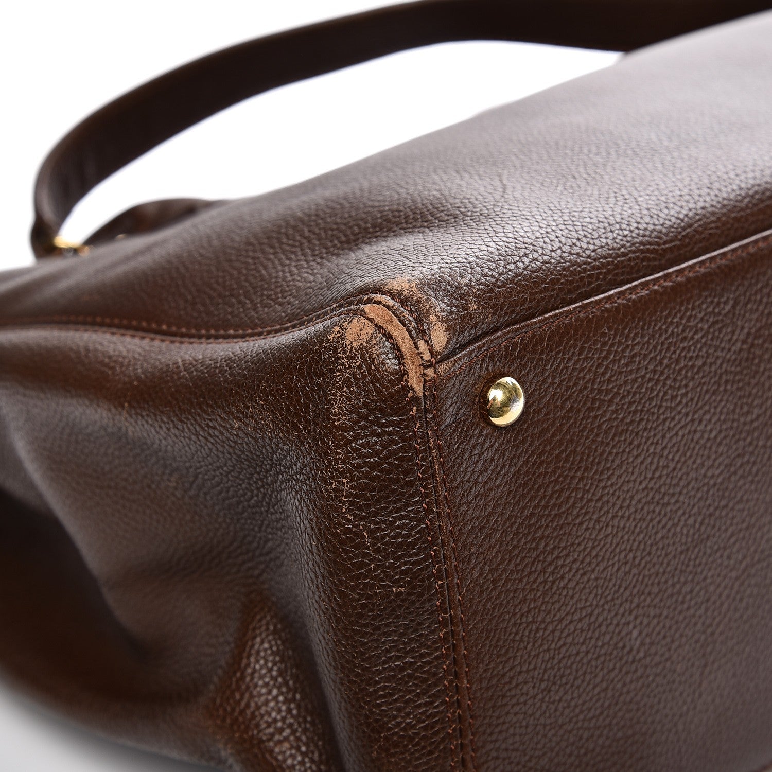Chanel Calfskin Cerf Executive Shopper Tote Brown 13 of 16