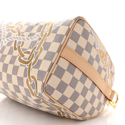 Louis Vuitton Damier Azur Nautical Speedy Bandouliere 25 9 of 10