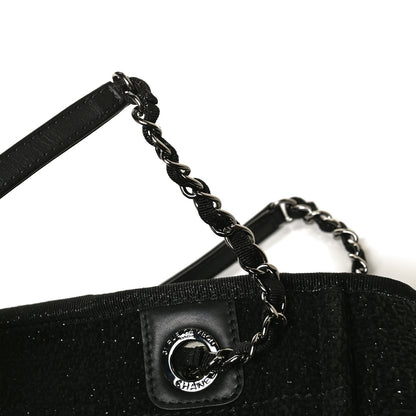 Chanel Lurex Boucle Mini Deauville Tote Black 15 of 16
