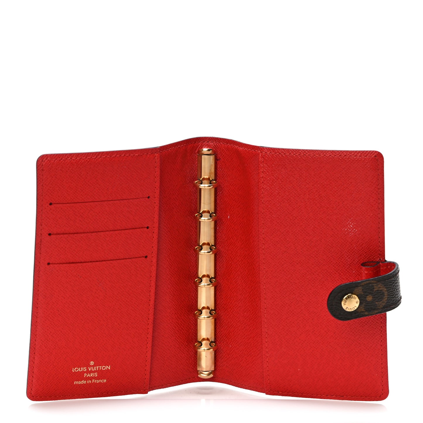 Monogram My LV Heritage Small Ring Agenda Cover Rouge Jaune