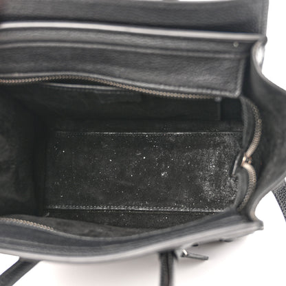 Celine Drummed Calfskin Nano Luggage Black 5 of 13