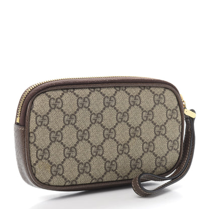 Gucci GG Supreme Monogram Ophidia Phone Case Wristlet Brown 3 of 10