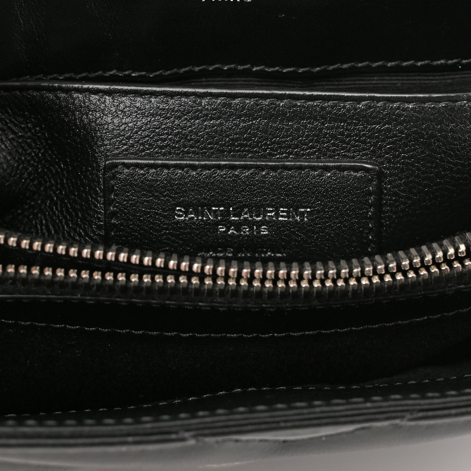 Saint Laurent Calfskin Y Quilted Monogram Small Loulou Chain Satchel Black 7 of 10