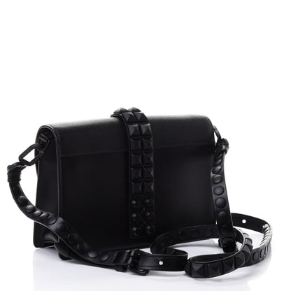 Prada Saffiano City Calfskin Studded Small Elektra Shoulder Bag Black 2 of 4