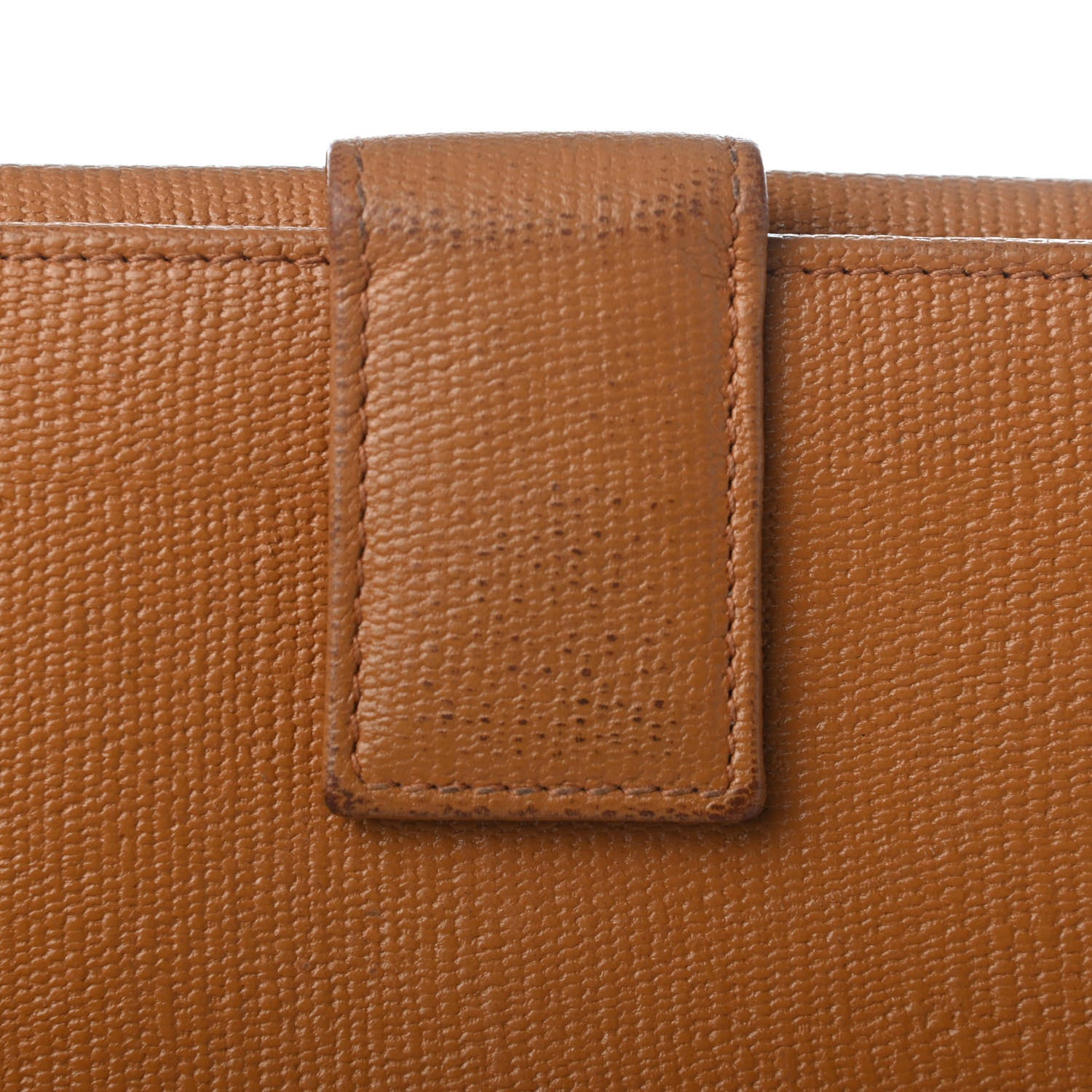 Saint Laurent Textured Calfskin Y Ligne Clutch Tobacco 8 of 9