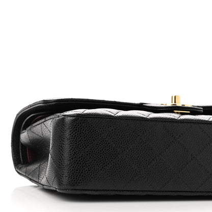 Chanel Caviar Quilted Medium Double Flap Black 9 of 12