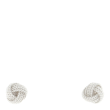 Tiffany Sterling Silver Twist Knot Earrings 1 of 4