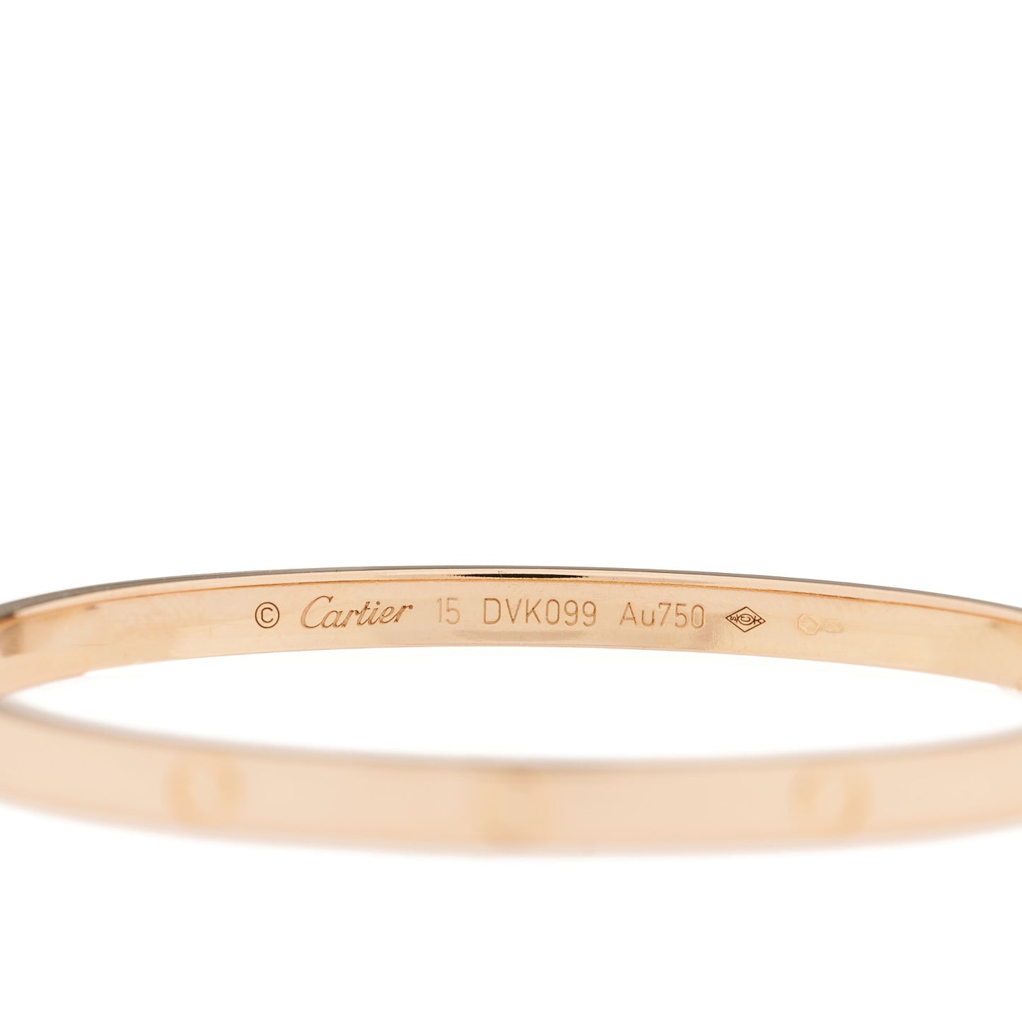 18K Pink Gold Small LOVE Bracelet 15