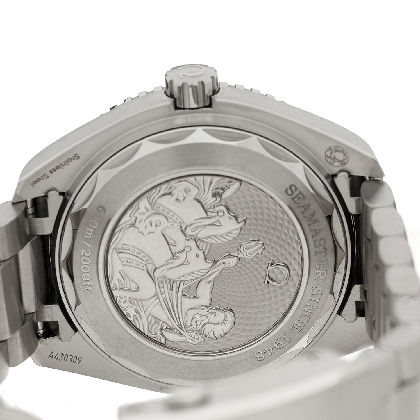 Stainless Steel 39.5mm Seamaster Planet Ocean Chronograph Automatic Watch Blue 215.30.40.20.03.002
