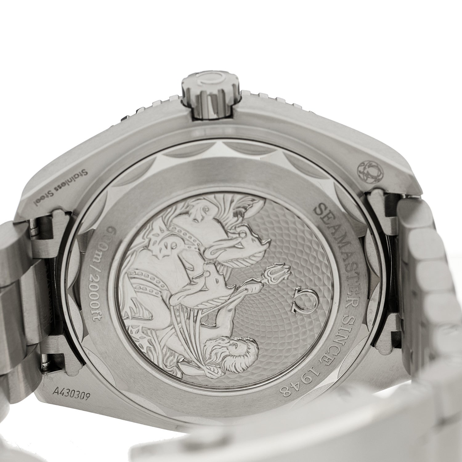 Omega Stainless Steel 39.5mm Seamaster Planet Ocean Chronograph Automatic Watch Blue 215.30.40.20.03.002 4 of 5