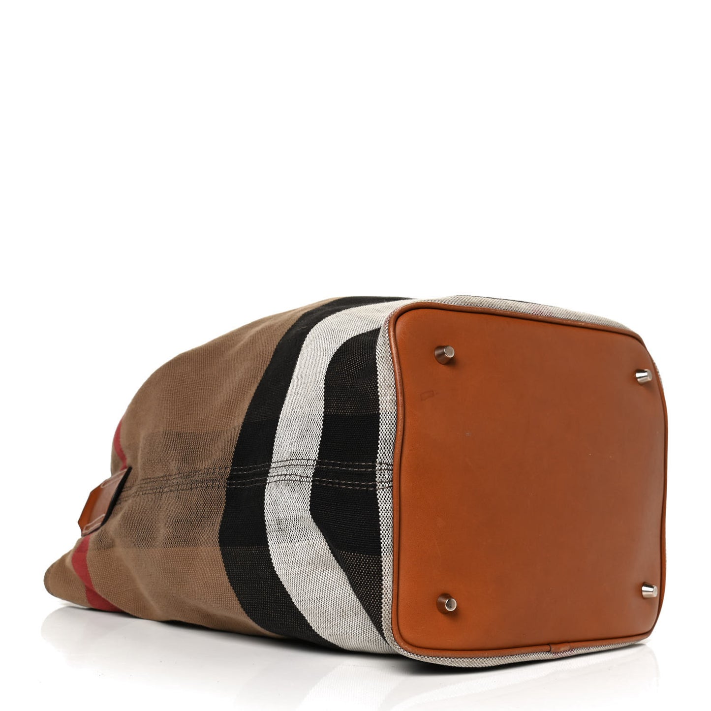 Canvas Mega Check Medium Ashby Hobo Saddle Brown