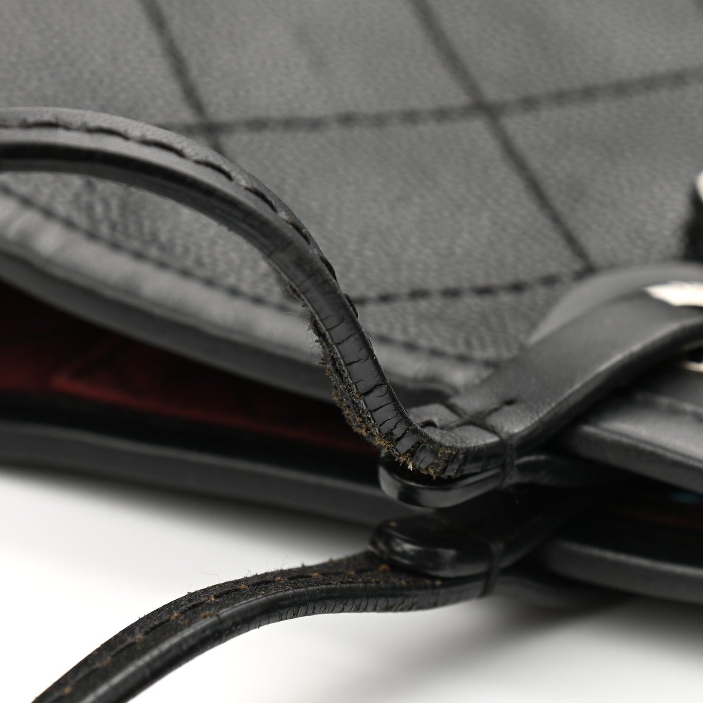Grained Calfskin Shopping Fever Tote Black