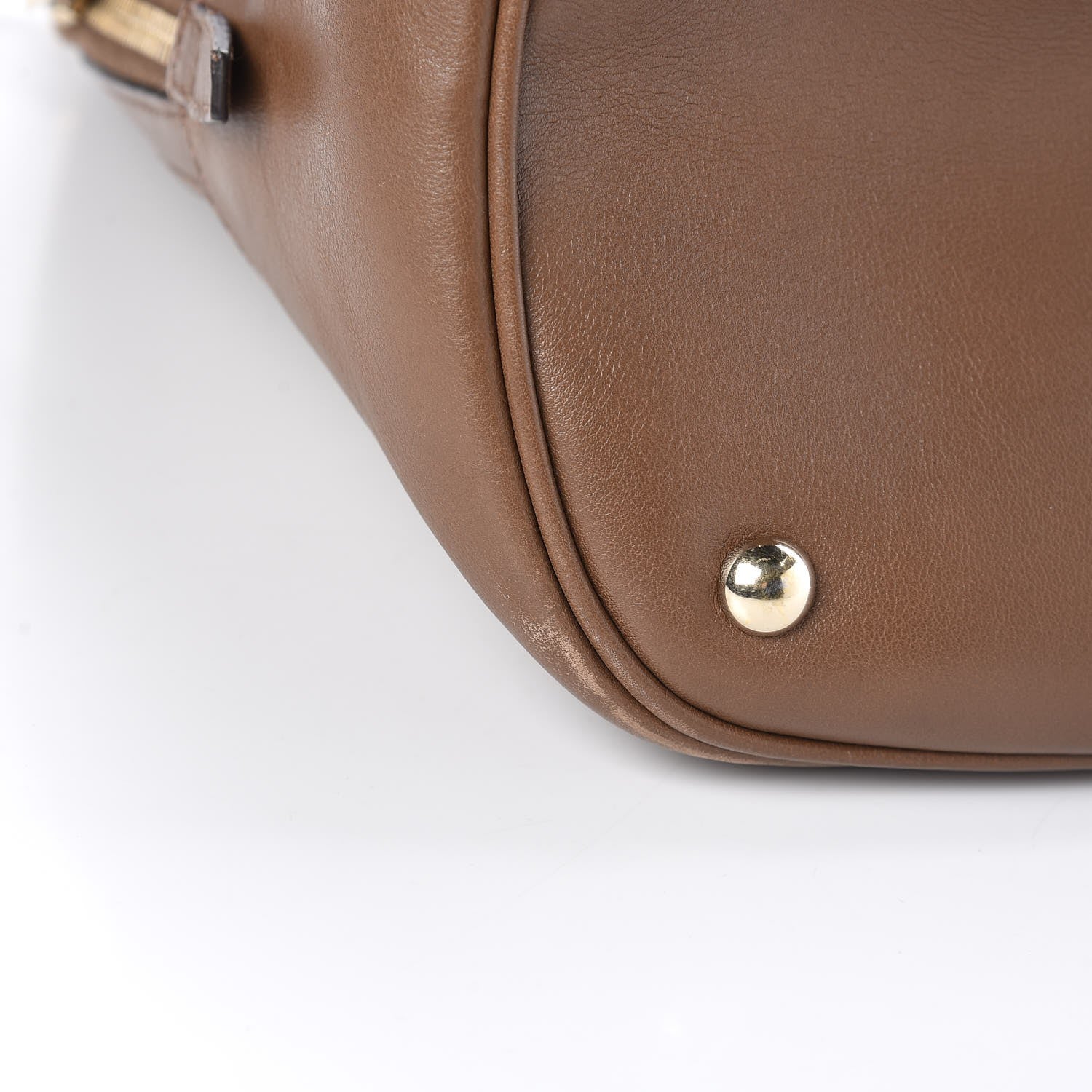 Gucci GG Supreme Monogram Margaux Calfskin Large Nice Top Handle Dome Bag Beige Ebony Acero 12 of 12