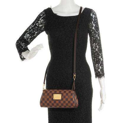 Louis Vuitton Damier Ebene Eva Clutch 2 of 7