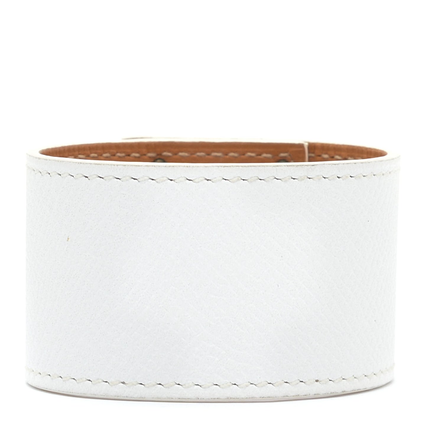 Epsom Kelly Dog Bracelet White
