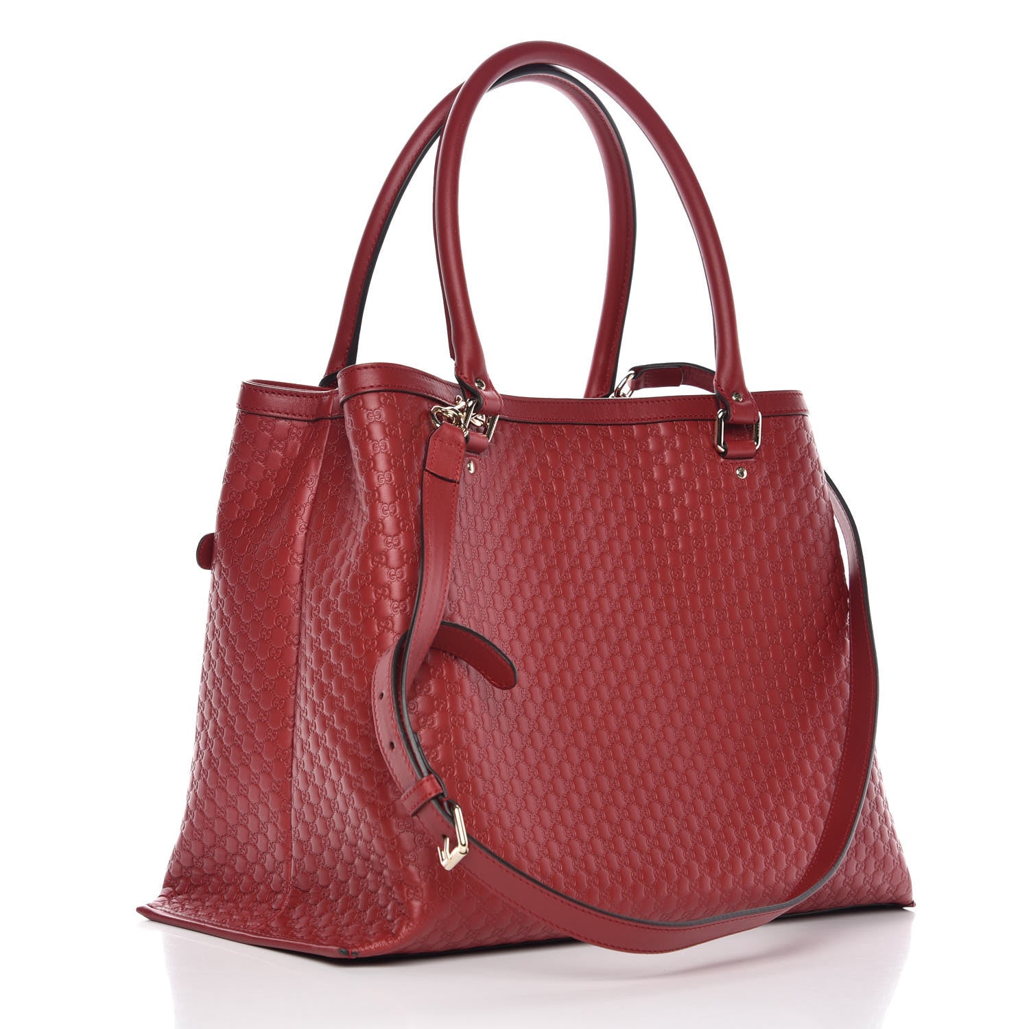 Gucci Soft Microguccissima Large Tote Red 3 of 9