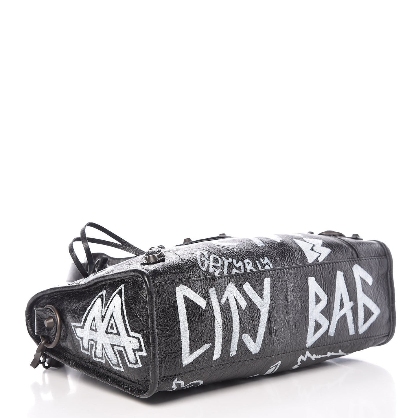 Agneau Classic Hardware Graffiti All Over S City Black