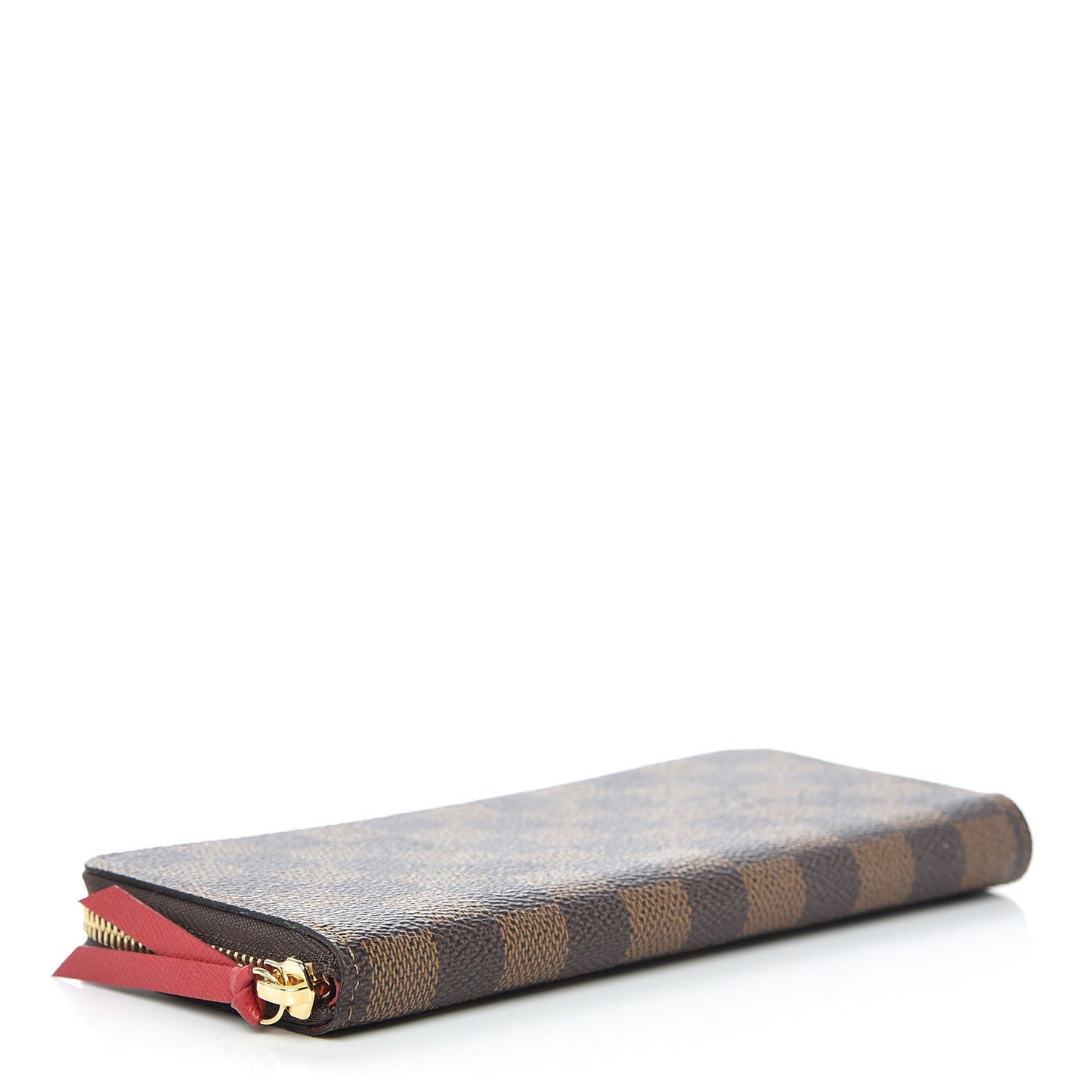 Damier Ebene Clemence Wallet Cherry